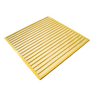 Mateří mřížka - žlutý litý plast - 435x435 mm